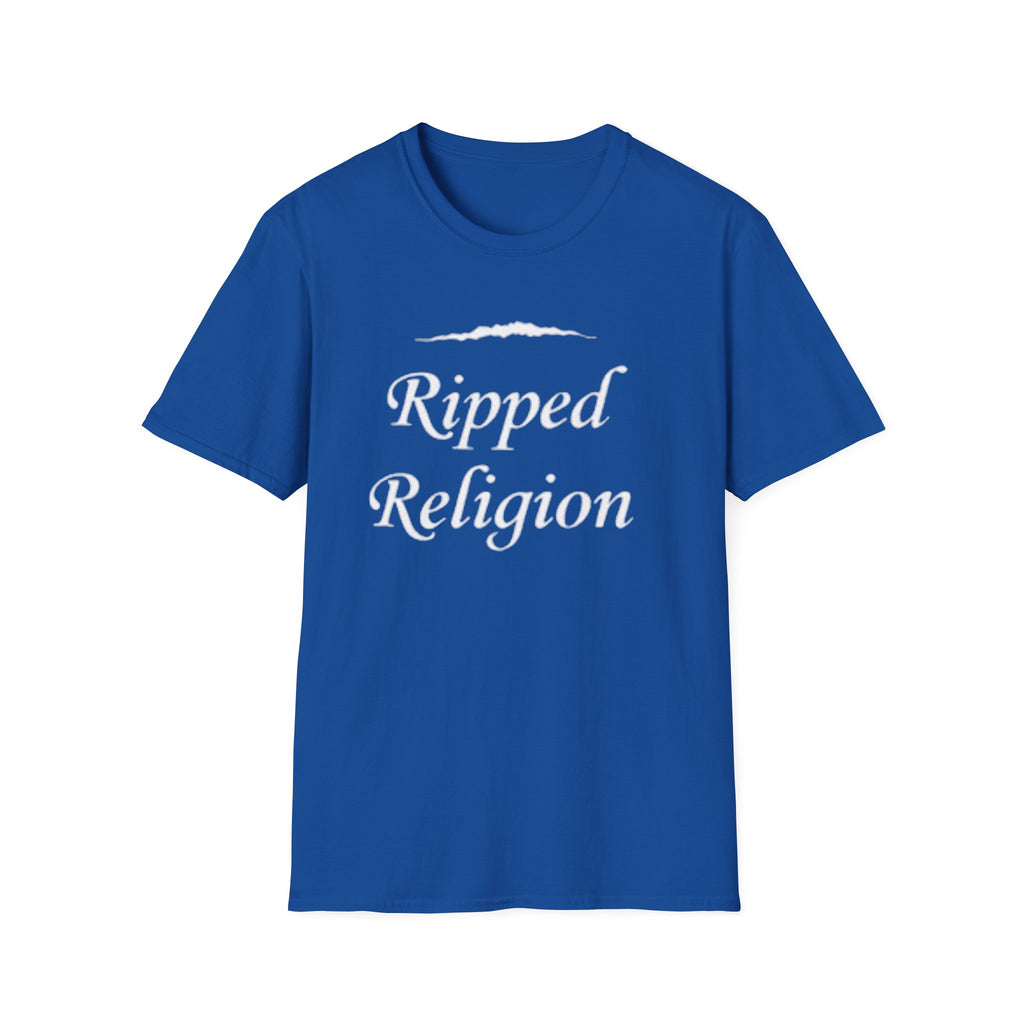 Ripped Religion T-Shirt — Script Graphic Tee