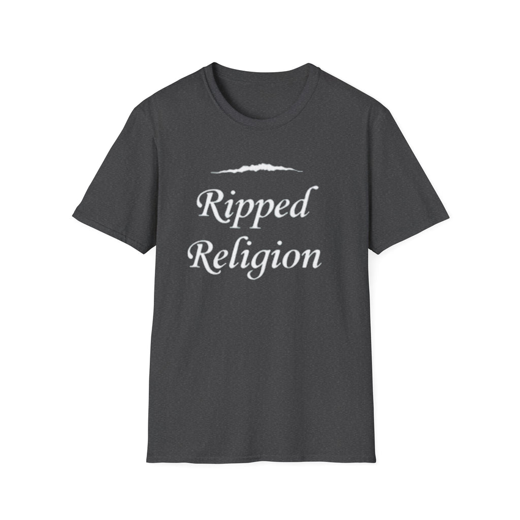 Ripped Religion T-Shirt — Script Graphic Tee