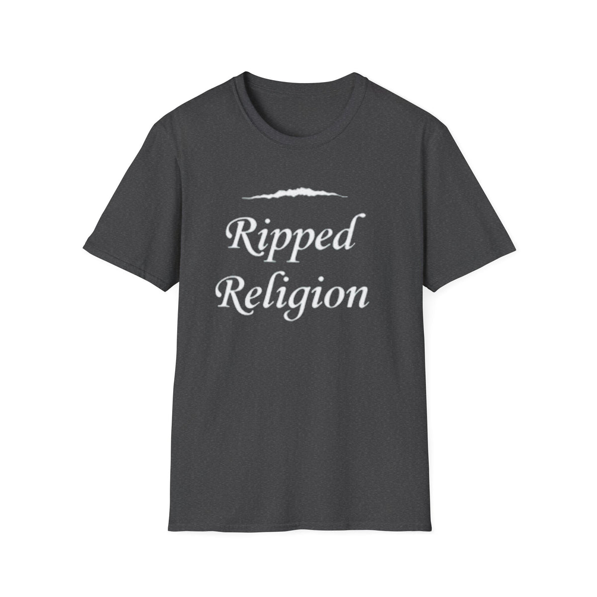 Ripped Religion T-Shirt — Script Graphic Tee
