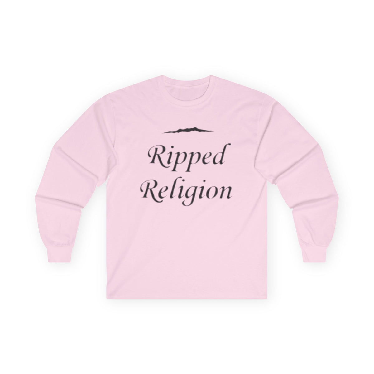 Ripped Religion Long Sleeve Tee — Matthew 27:51 Scripture Shirt