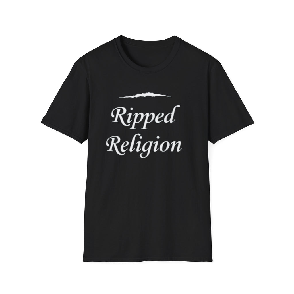 Ripped Religion T-Shirt — Script Graphic Tee