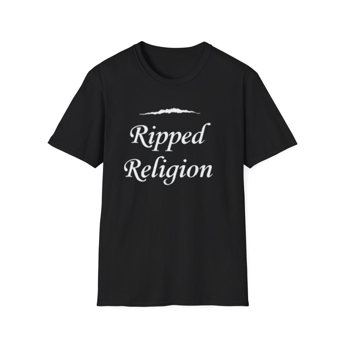 Ripped Religion T-Shirt — Script Graphic Tee